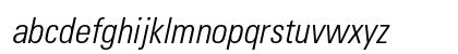 Univers LT W0447 Italic Lowercase Preview