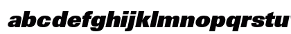 Univers LT W0485 Bold Italic Lowercase Preview