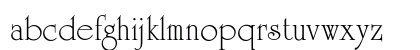 University Roman Std Regular Lowercase Preview