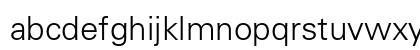 Univers 45 Light Lowercase Preview