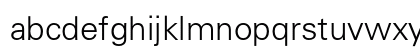 Univers LT W0445 Regular Lowercase Preview
