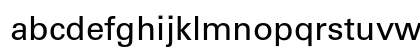 Univers LT W0455 Regular Lowercase Preview
