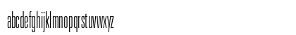 Univers LT W0439 Regular Lowercase Preview