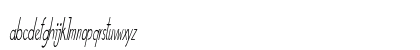 Verno Extra-condensed Italic Lowercase Preview