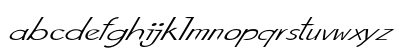 Verno Extra-expanded Italic Lowercase Preview