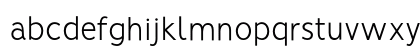 Vision Light Regular Lowercase Preview