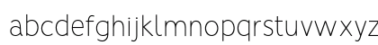 Vision Thin Regular Lowercase Preview
