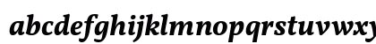 Vollkorn Bold Italic Lowercase Preview