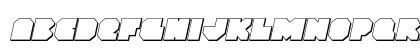 VX Rocket 3D Italic Lowercase Preview