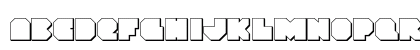 VX Rocket 3D Regular Lowercase Preview