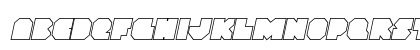 VX Rocket Outline Italic Italic Lowercase Preview