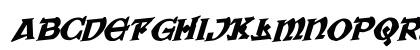 War Priest Rotalic Italic Preview