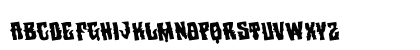 Warlock's Ale Rotated Regular Lowercase Preview