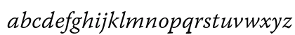 Warnock Pro Light Italic Caption Preview