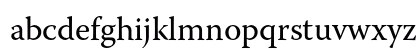 Warnock Pro Regular Lowercase Preview
