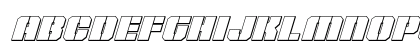 Warp Thruster 3D Italic Lowercase Preview