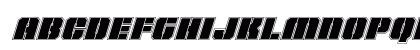 Warp Thruster Academy Italic Lowercase Preview