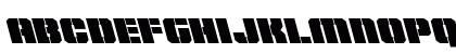 Warp Thruster Leftalic Italic Lowercase Preview
