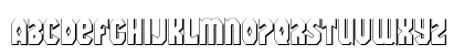 Warrior Nation 3D Regular Lowercase Preview