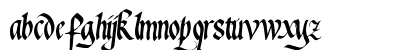 Waters Gothic Regular Lowercase Preview