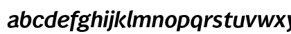 Wendelin Reduced Bold Italic Lowercase Preview