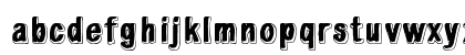 White light, black line Regular Lowercase Preview