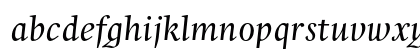 Whitenights LT Std Italic Lowercase Preview