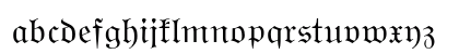 Wittenberger Fraktur MT Regular Lowercase Preview
