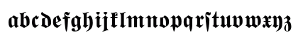 Wittenberger Fraktur MT Bold Dfr Lowercase Preview