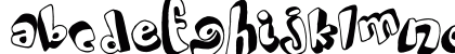 World Black Shadow Regular Lowercase Preview
