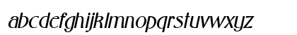 Wright Bold Italic Lowercase Preview