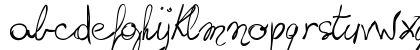 writing something by hand_FREE- Regular Lowercase Preview