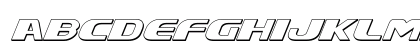 Xcelsion 3D Italic Italic Lowercase Preview