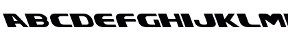 Xcelsion Leftalic Italic Lowercase Preview