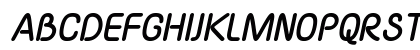 Yaahowu Thick Italic Italic Preview