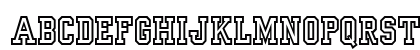 Yearbook Outline Regular Lowercase Preview