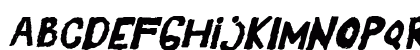 YES_italic Regular Lowercase Preview