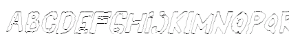 YES_outlineitalic Regular Lowercase Preview