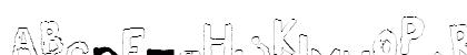 YES_outlineshaken Regular Lowercase Preview