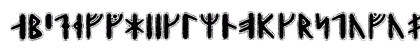 Yggdrasil Runic Regular Lowercase Preview