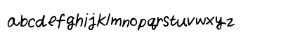 yuimessyhand Medium Lowercase Preview