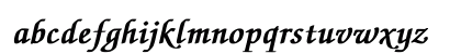 ZapfChancery-MediumItalic Bold Lowercase Preview