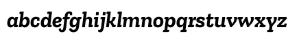 Zilla Slab Bold Italic Lowercase Preview