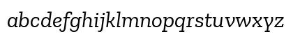 Zilla Slab Italic Lowercase Preview