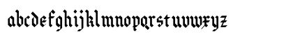 ZimpleBlack Regular Lowercase Preview