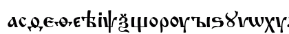 Izhitsa Cyrillic Lowercase Preview