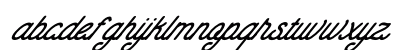 Charlotte Italic Regular Lowercase Preview