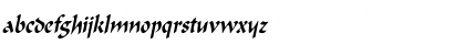 Flat Brush Thin Italic Font
