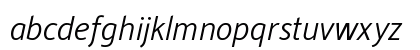 Alber Light Italic Lowercase Preview