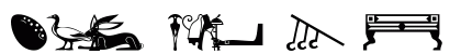 101! HieroglyphiX I Regular Lowercase Preview